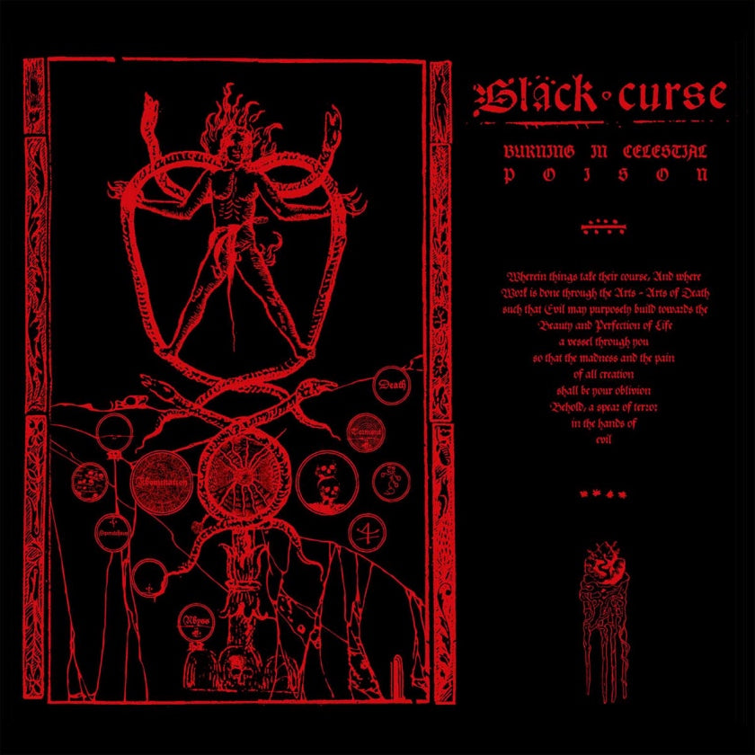 BLACK CURSE Burning In Celestial Poison LP