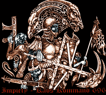IMPIETY - Kaos Kommand 696 (Re-issue) - Ltd Gatefold LP (Black Vinyl)