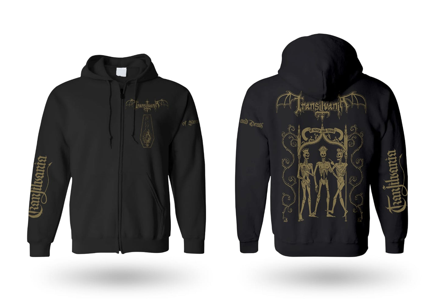 TRANSILVANIA Of Sleep and Death Zipper Hoodie