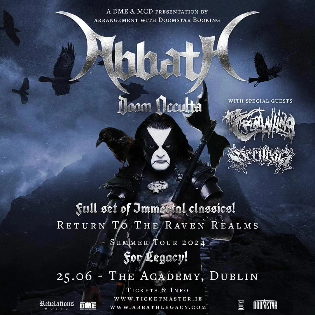SACRILEGIA to support ABBATH performing IMMORTAL in Dublin!