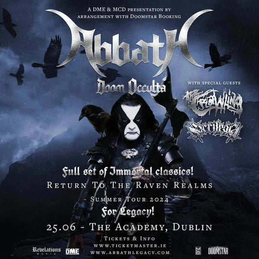 SACRILEGIA to support ABBATH performing IMMORTAL in Dublin!