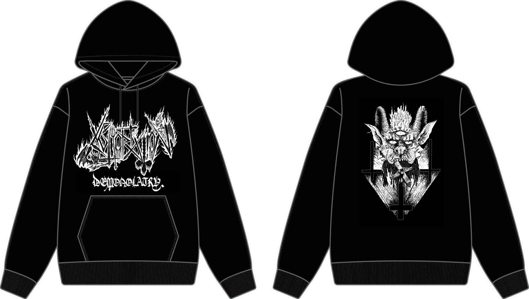ABHORRATION Demonolatry Pullover Hooded Sweatshirt and Long Sleeve Available for Order!