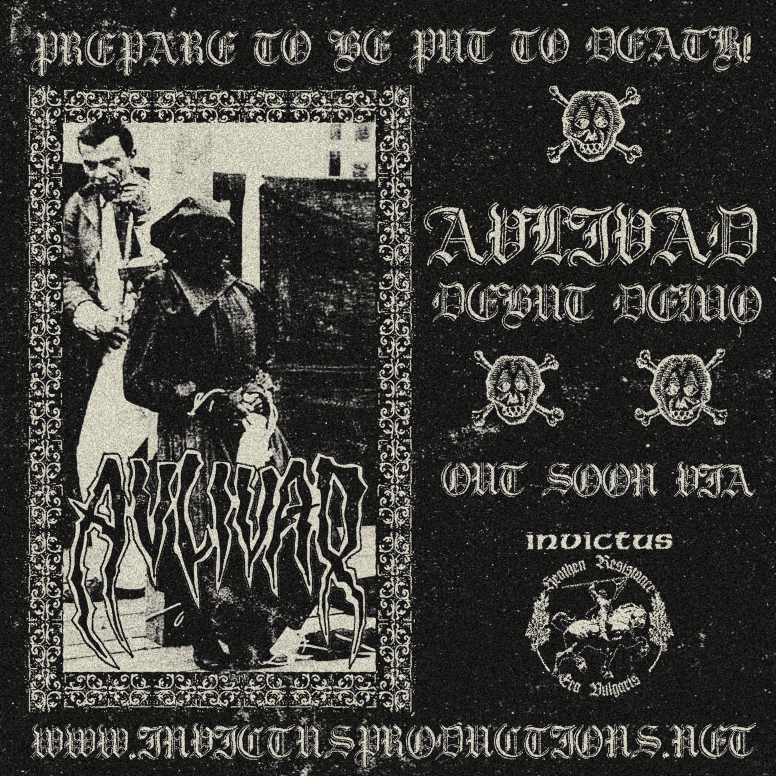 Avlivad  - S/T demo cassette out Friday November 27th