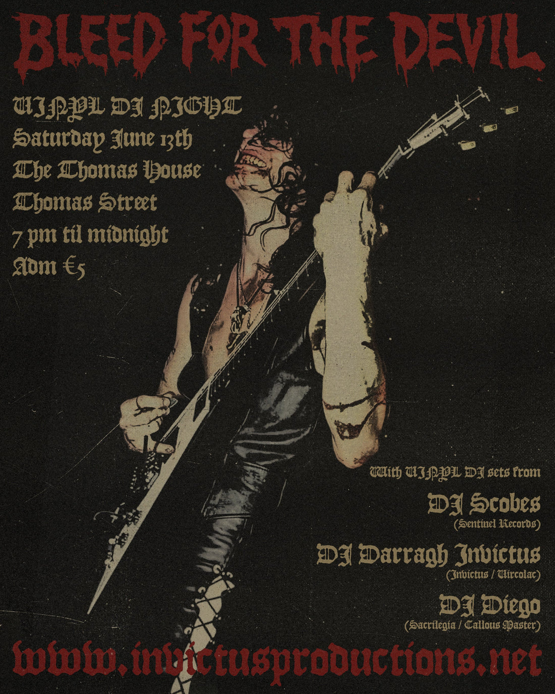Bleed For The Devil Vinyl DJ Night Saturday June 13th!