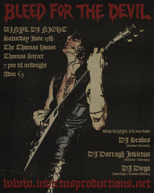 Bleed For The Devil Vinyl DJ Night Saturday June 13th!