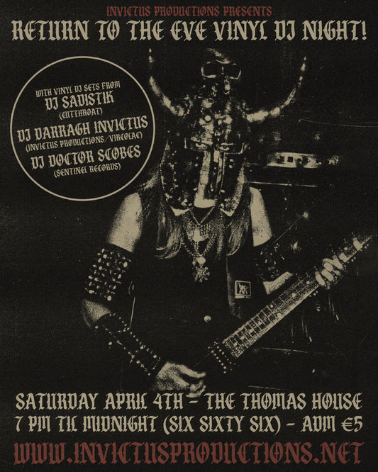 Return to the Eve Vinyl DJ Night Saturday April 4th!!