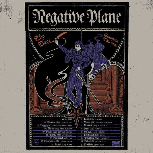 Full, Updated NEGATIVE PLANE Tour Schedule for April 2025