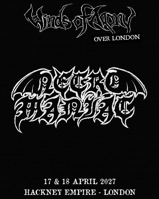 NECROMANIAC Announced for Winds of Agony Festival, London April 2027!