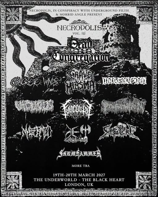 SÉPULCRE announced for NECROPOLIS FESTIVAL, London in March 2027!