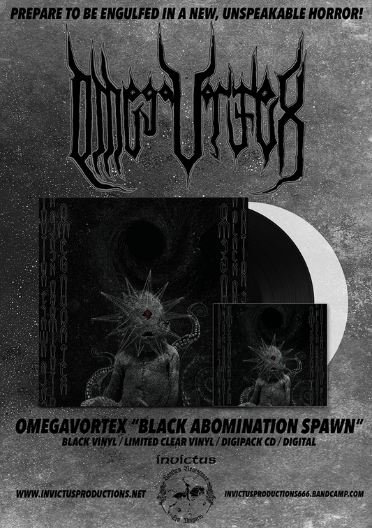 Omegavortex 'Black Abomination Spawn' LP/CD/DGTL out Friday November 13th