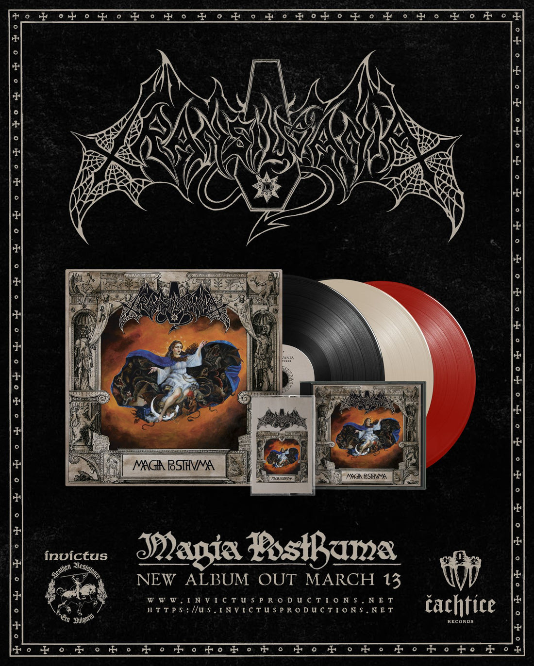 TRANSILVANIA Magia Posthuma LP/CD/CS PRE-ORDER NOW!