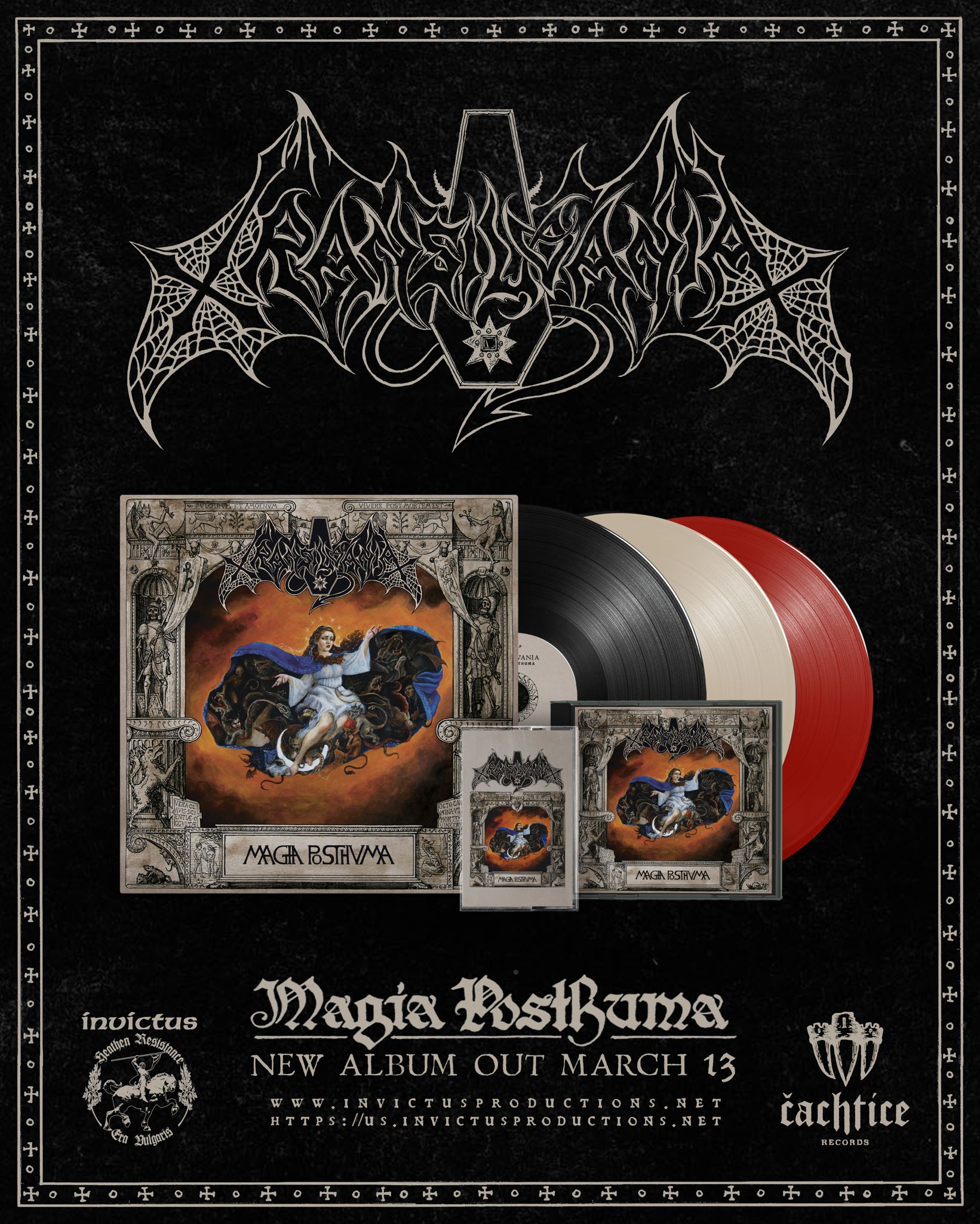 TRANSILVANIA Magia Posthuma LP/CD/CS PRE-ORDER NOW!