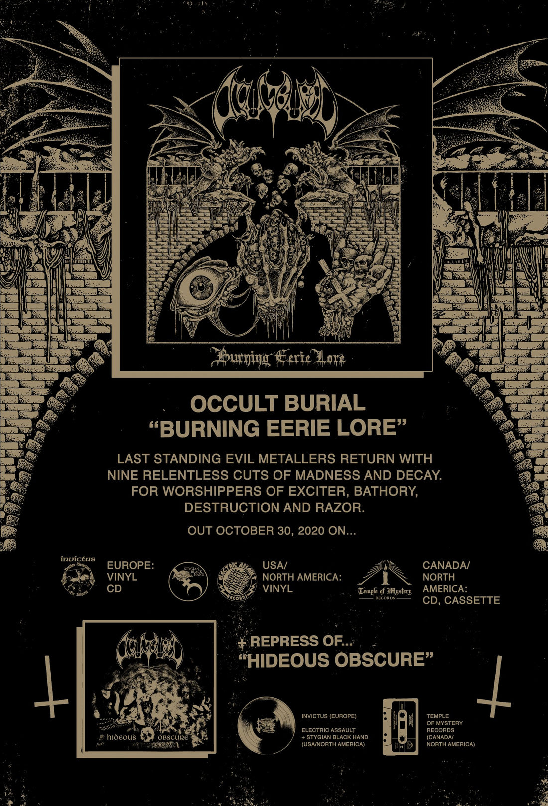 Occult Burial 'Burning Eerie Lore' LP/CD/DGTL out Friday October 30th!