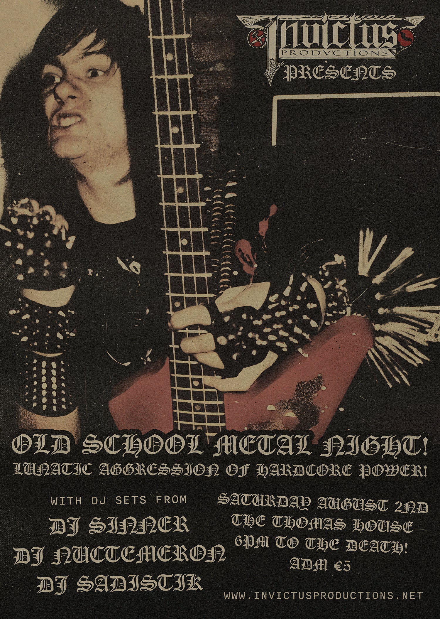 OLD SCHOOL METAL NIGHT, Saturday August 2nd, The Thomas House, Dublin!