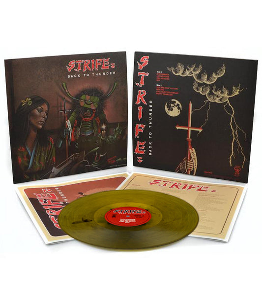 STRIFE - Back To Thunder (12" LP on Yellow With Black Marble Effect Vinyl)