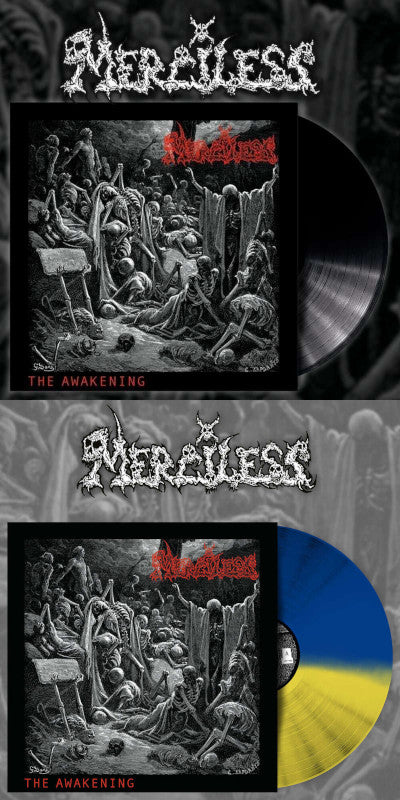 MERCILESS - The Awakening (reprint) - Ltd LP (Split Colour Vinyl)