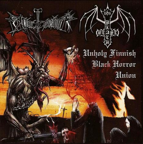 BLACK BEAST / BLOODHAMMER: Unholy Finnish Black Horror Union CD