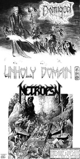 DEMIGOD/NECROPSY "Unholy Domain" split CD (unofficial)