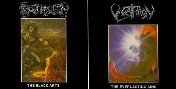 NECROMANTIA / VARATHRON The Black Arts Leads to Everlasting Sins LP