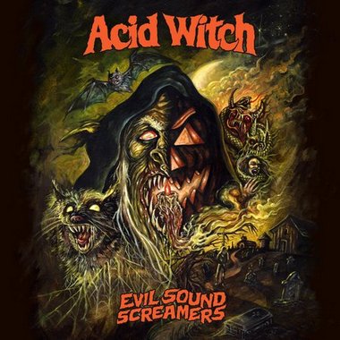 ACID WITCH - Evil Sound Screamers (12" LP on Yellow Vinyl w/ Orange/Green/Red Splatter w/ Poster)
