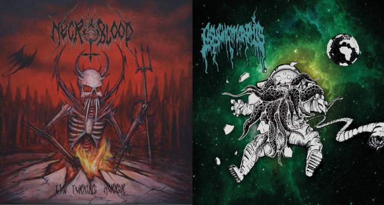 Necroblood / Psychomorphis The Lurking Horror / Amorphous Chaos CD (Digipak)