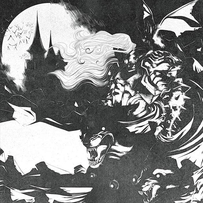 THE TRUE WERWOLF - Devil Crisis (12" Gatefold LP on Clear/Red Swirl Vinyl w/ Poster)