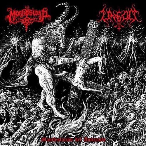 MORBOSIDAD / UNGOD (Us/Ger) "Manifestaciòn del Anticristo" (Black/Death Metal) Split 12'' LP