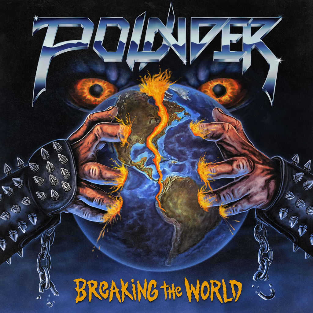 POUNDER Breaking The World (12" LP on Half Blue/Half Orange Vinyl)