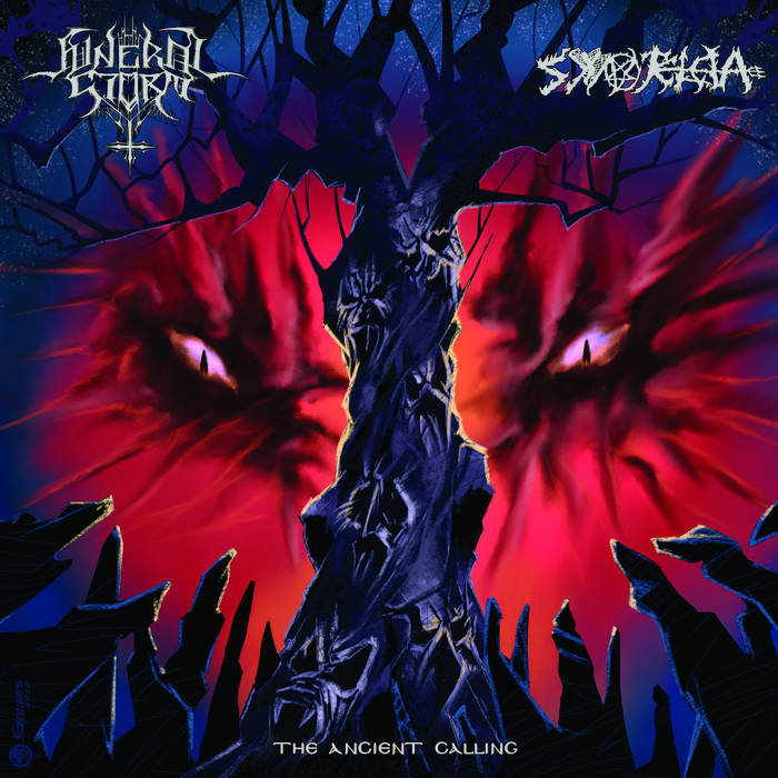 FUNERAL STORM / SYNTELEIA - The Ancient Calling (7" EP on Half Purple/Half Blood Red Vinyl)