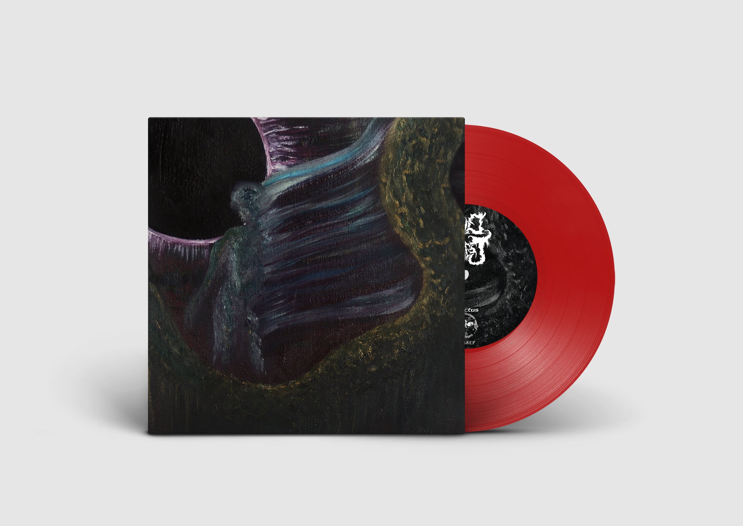 ASCENDED DEAD / EVIL PRIEST Split 7" (red vinyl, Evil Priest edition)