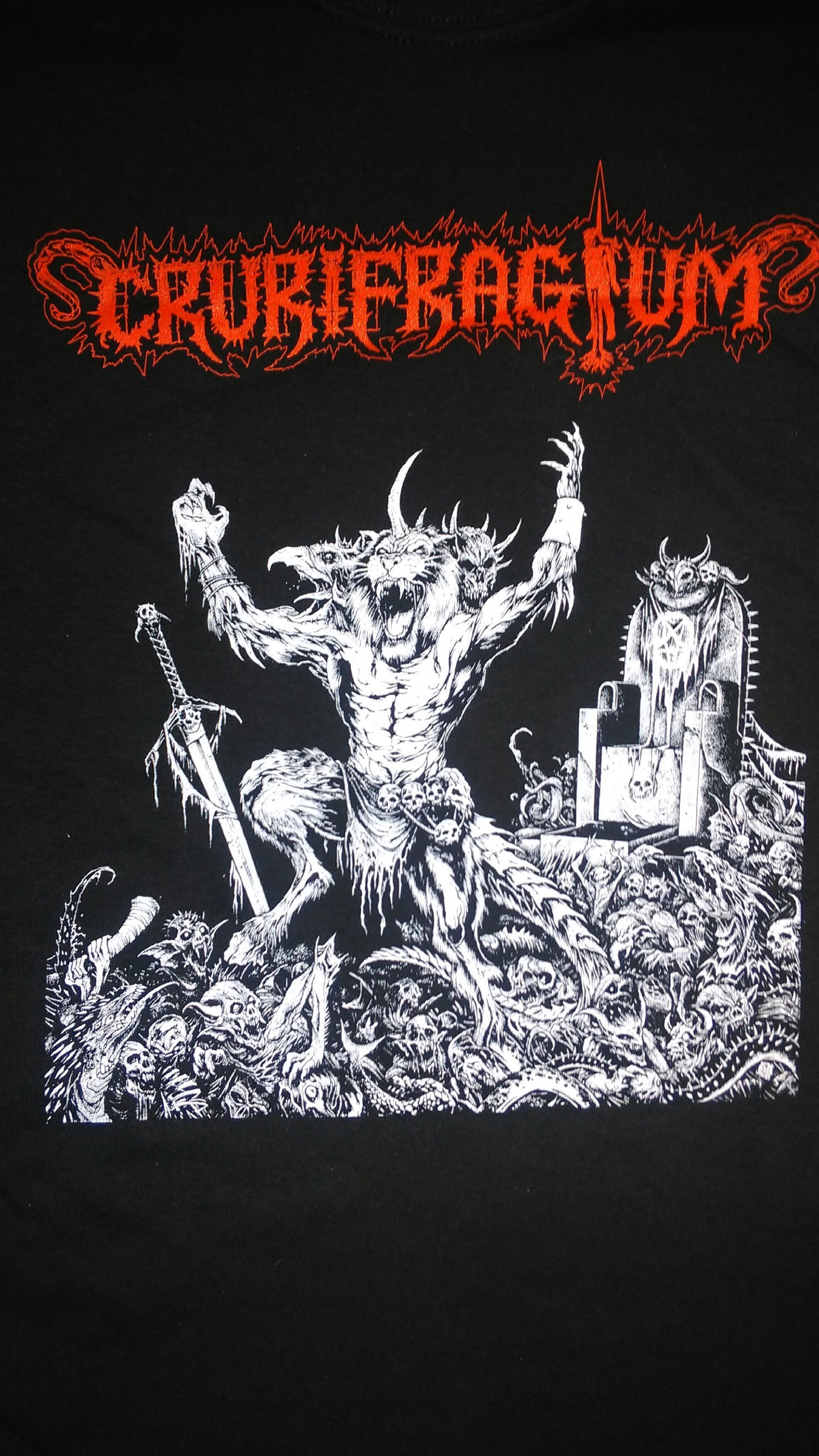 Crurifragium - Beasts of the Temple of Satan t shirt (XL)
