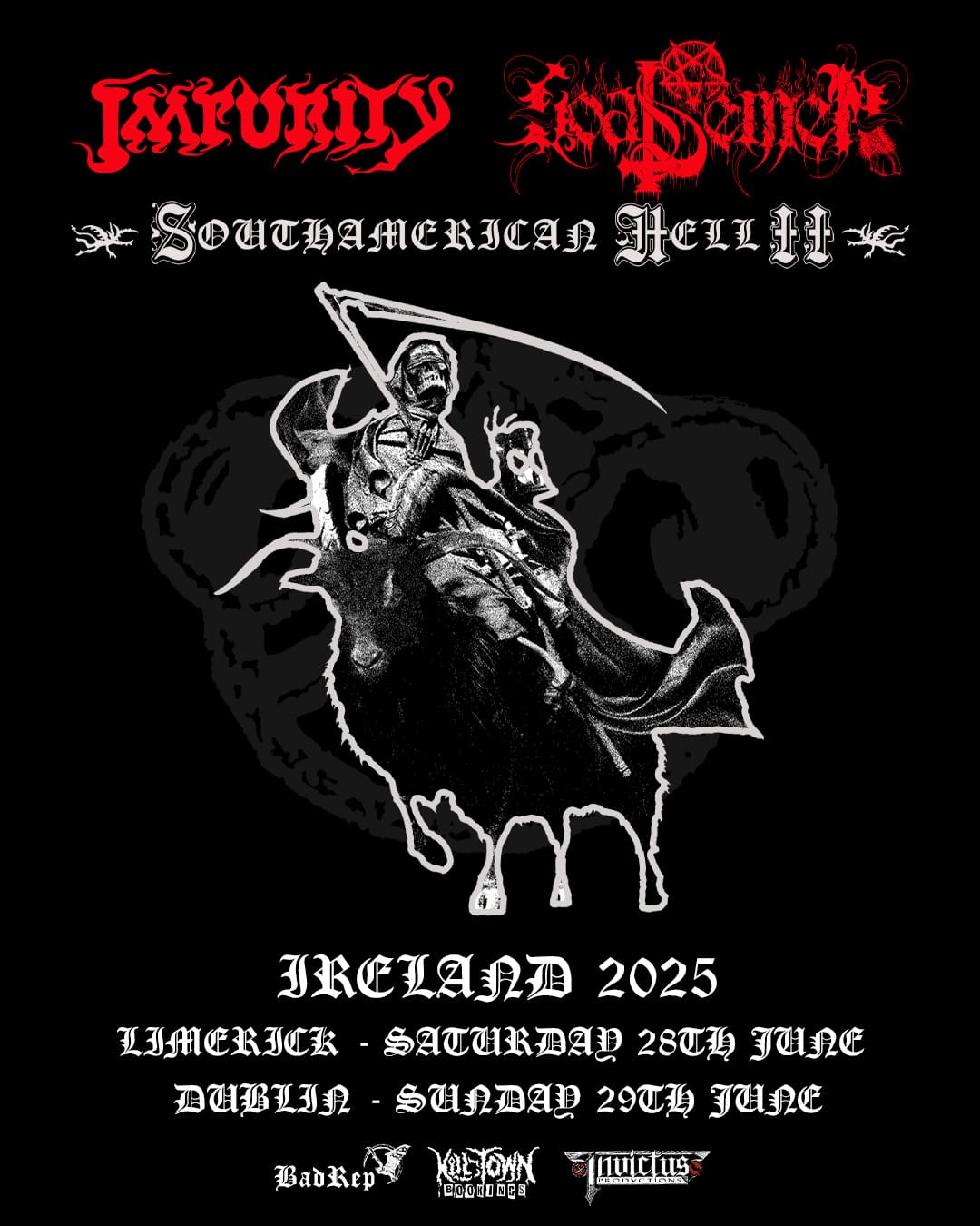 IMPURITY + GOAT SEMEN + CUT THROAT Sunday June 29th TICKET