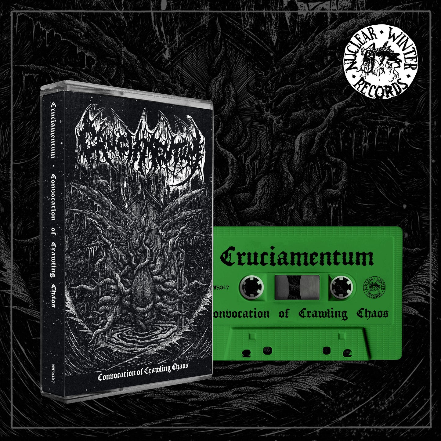 CRUCIAMENTUM (UK) Convocation of Crawling Chaos Cassette (green shell case)