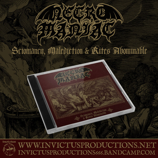 NECROMANIAC Sciomancy, Maledictions & Rites Abominable CD