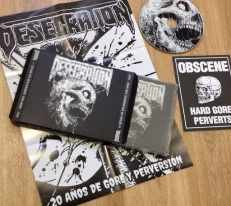 Desecration - 20 Years of Perversion and Gore CD w/slipcase