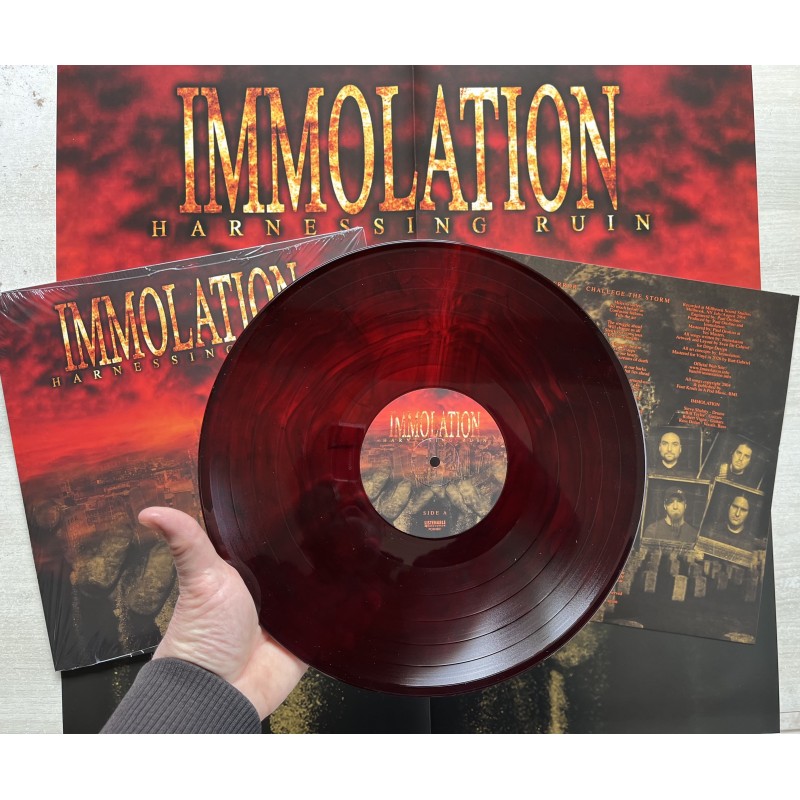 IMMOLATION Harnessing Ruin  LP (RED/BLACK MARBLE)