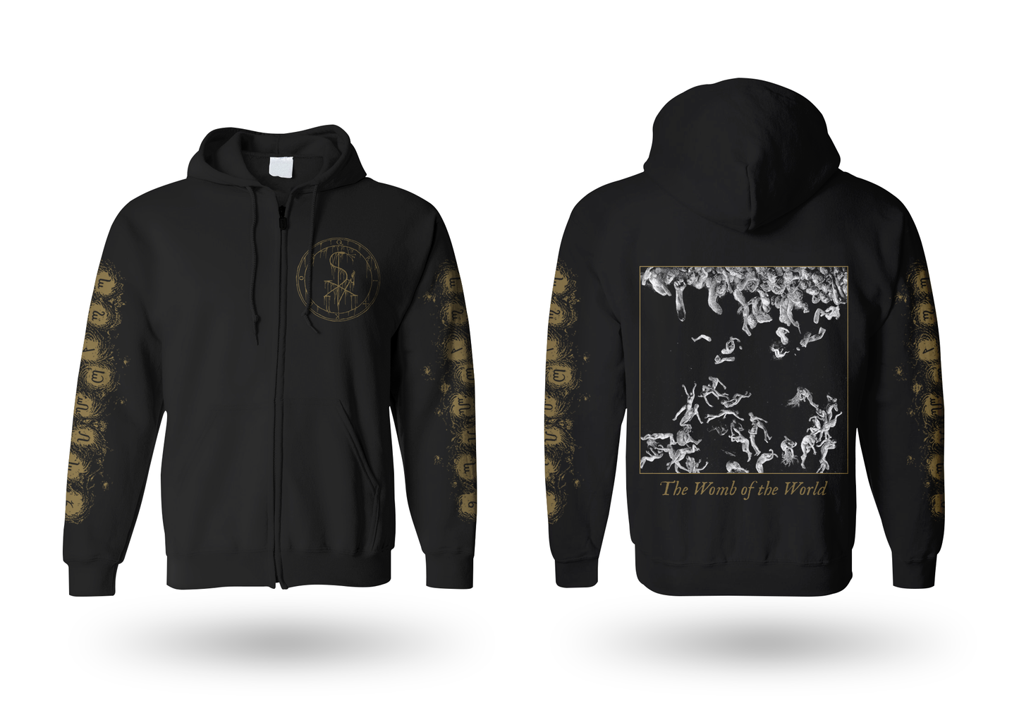 QRIXKUOR The Womb of the World Zipper Hoodie