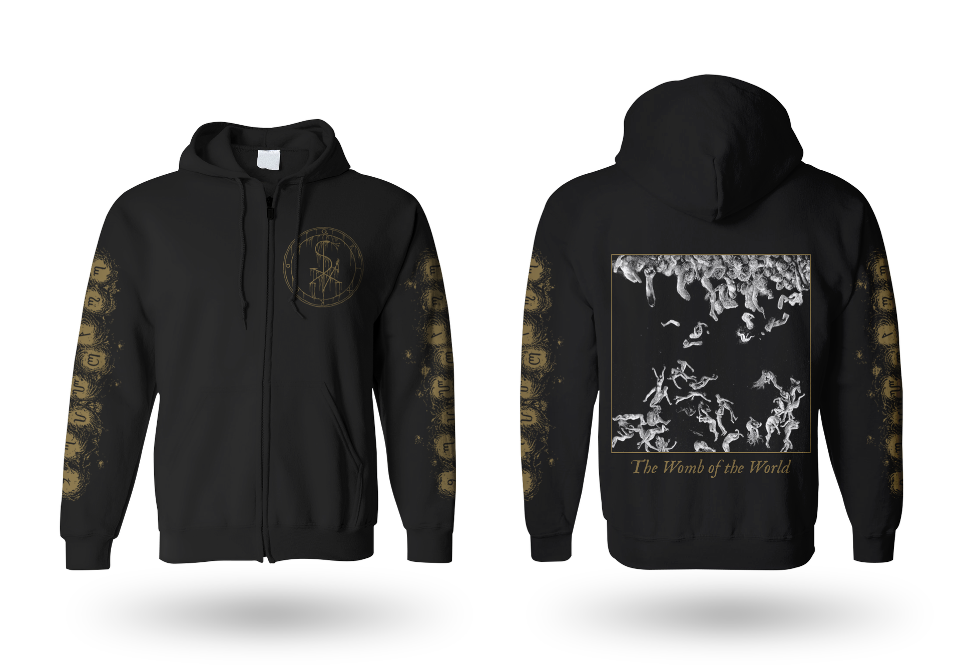 QRIXKUOR The Womb of the World Zipper Hoodie – Invictus Productions