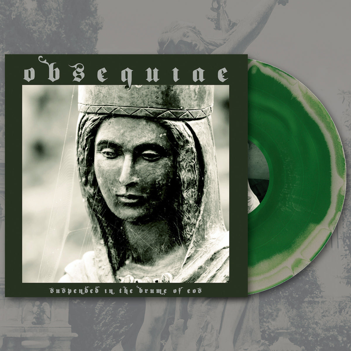 OBSEQUIAE - Suspended In The Brume Of EOS (Silver / Kelly Green Merge) LP