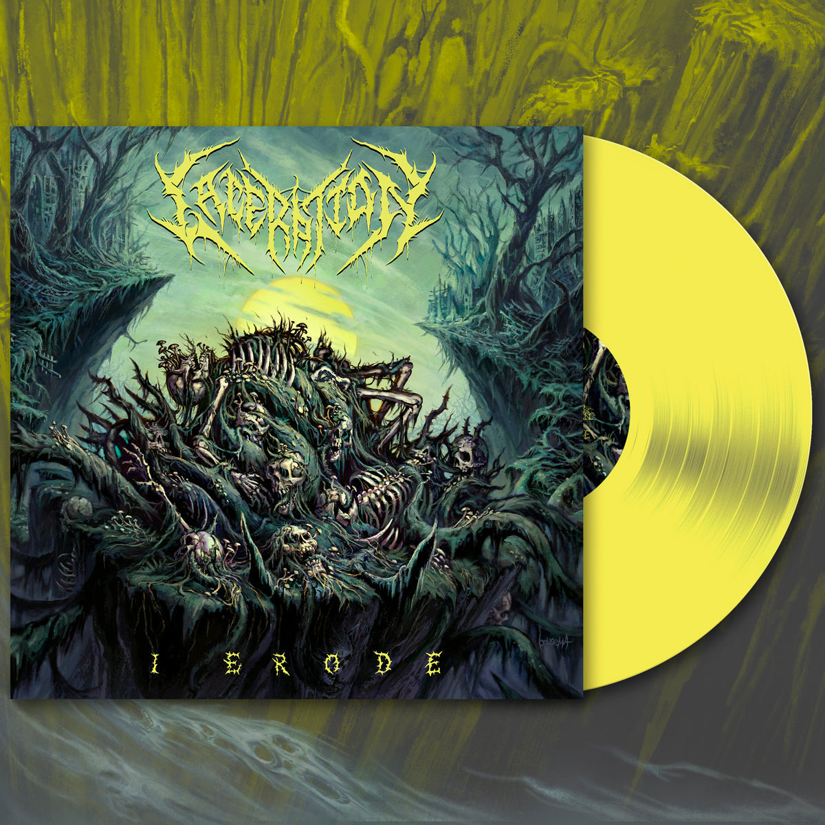 LACERATION - Erode (Easter Yellow) LP