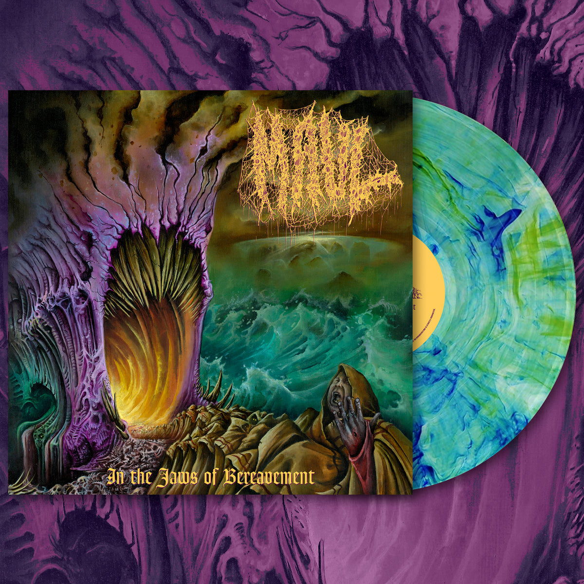 MAUL - In The Jaws of Bereavement (Blue Algae Marble) LP