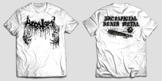 Hecatomb - Sacrificial Death Metal White Logo Shirt